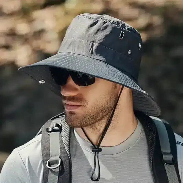 Men's Waterproof UV Protection Fisherman Hat - Image 3