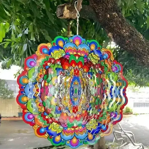 3D Colorful Wind Spinning Mandala - Image 4