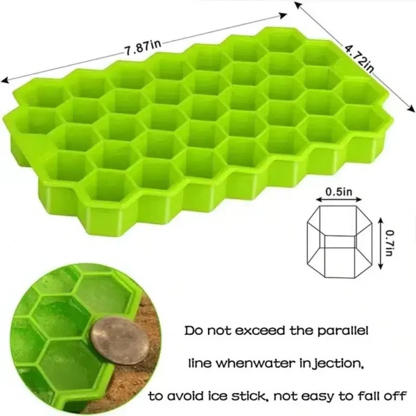 Honeycomb 37 Lattice Ice Cube Tray - Image 6