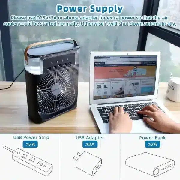 Portable 3-in-1 Air Conditioner Fan - Image 3