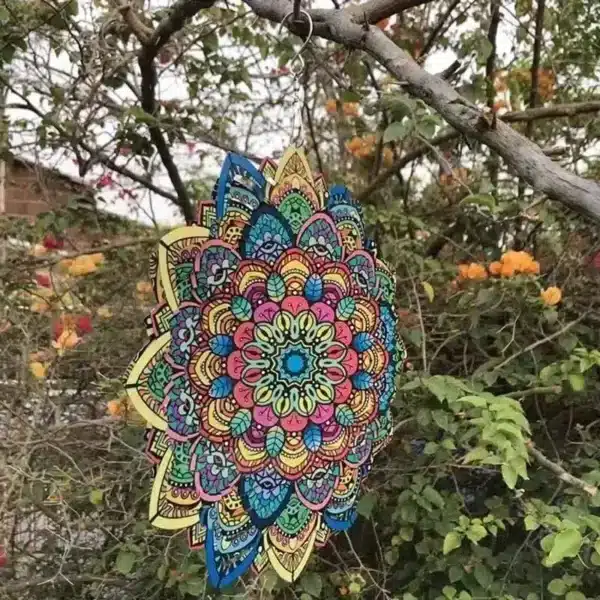 3D Colorful Wind Spinning Mandala - Image 2