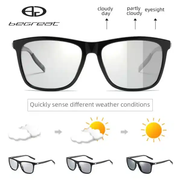 Men's Photochromic Polarized Sunglasses - Image 4