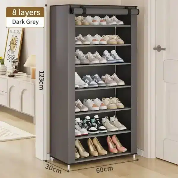 Dustproof Multilayer Shoe Rack Organizer - Image 3