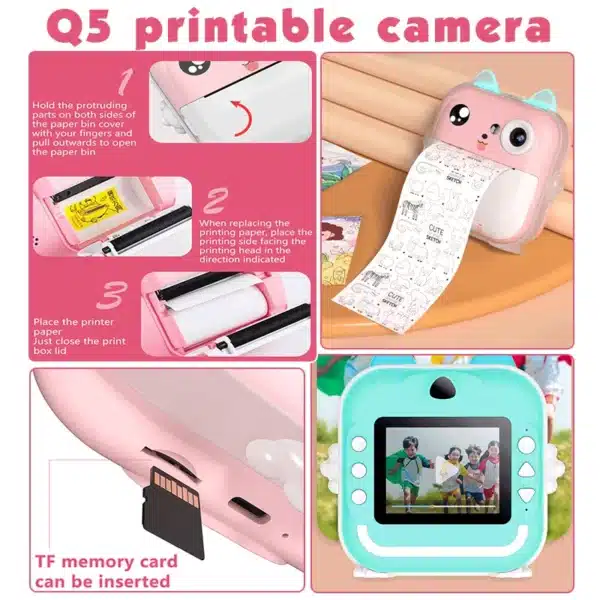 SnapKids 1080P Instant Print Camera - Image 2