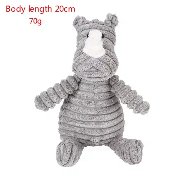 Plush Corduroy Dog Chew Toys - Image 11