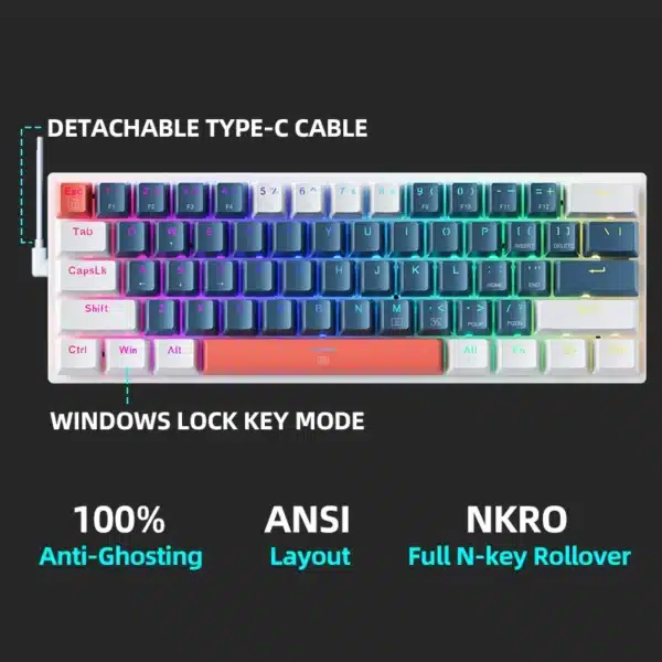 Machenike K500-B61 Mechanical Gaming Keyboard - Image 5