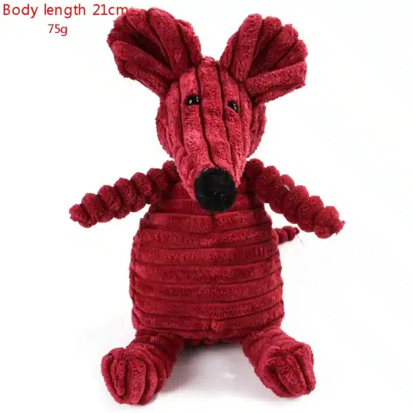 Plush Corduroy Dog Chew Toys - Image 6