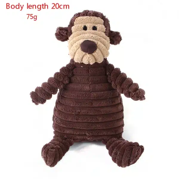 Plush Corduroy Dog Chew Toys - Image 5