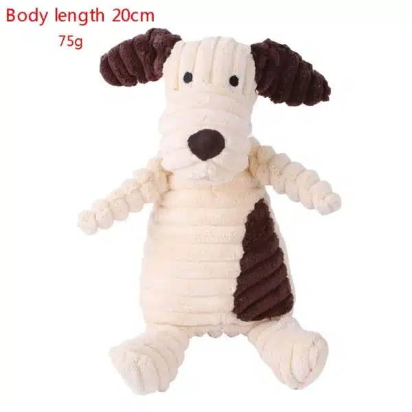 Plush Corduroy Dog Chew Toys - Image 7